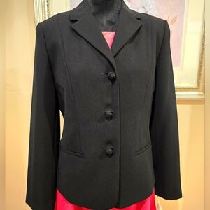 NWT Bahari Group Black Blazer Suit Jacket Size 12